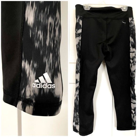 Adidas Side Print Capri 21” Leggings - Picture 2 of 3
